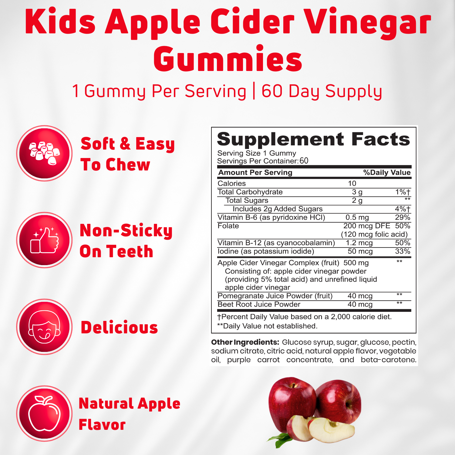 Apple Cider Vinegar Gummies for Kids