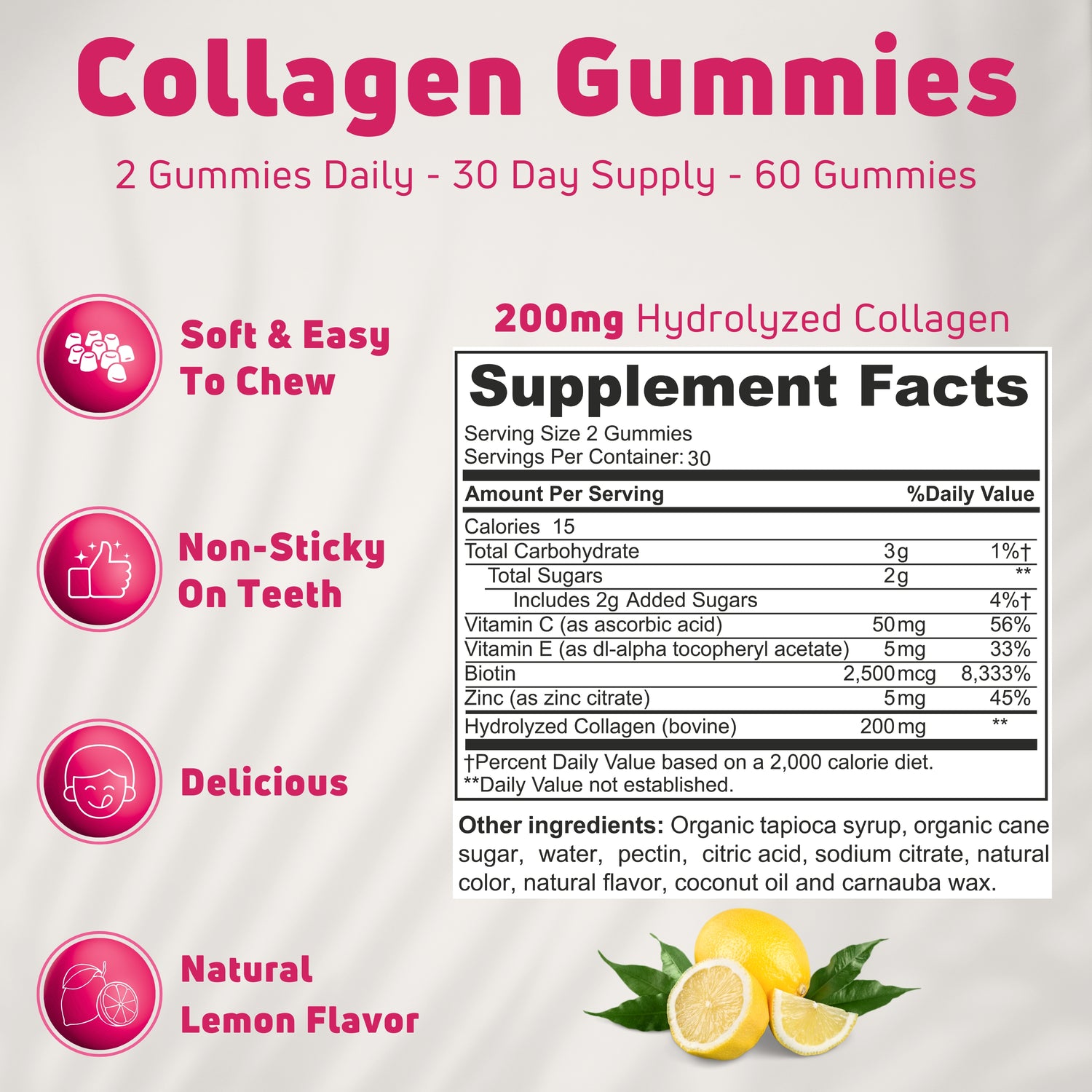 Hydrolyzed Gummy Collagen for Women & Men